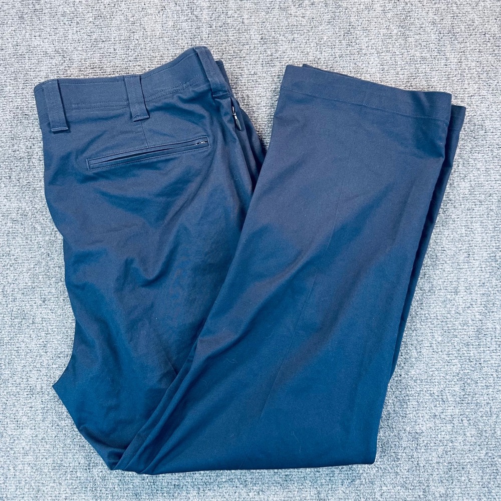 Oak Hill Mens 42x30 Navy Blue Straight Fit Tech Pants Stretch DXL Comfort Waist